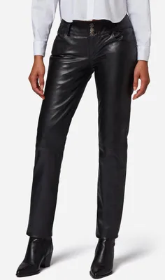 Produktbild von Damen Lederhose Lederjeans Ricano SKINNY – Schwarz / M
