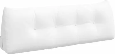 Zdjęcie produktu dla vidaXL Poduszka na plecy biała 140 x 24 x 50 cm tkanina