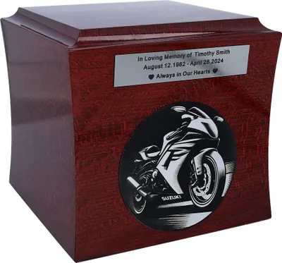 Obrázok produktu pre Pohrebná urna pre motocyklistu, Téma Urna pre milovníka motocyklov
