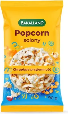 A bag of salted popcorn.