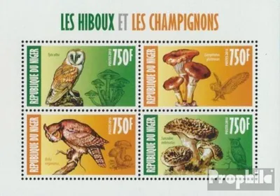 Produktbild von Briefmarken Niger 2013 Mi 2283-2286 Kleinbogen (kompl. Ausg.) postfrisch Eulen und Pilze