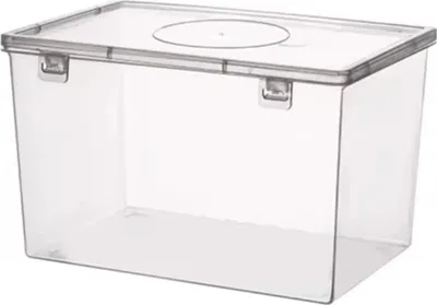 Produktbild von 2,8 l transparenter Brotkasten, luftdichter Verschluss, große Öffnung, lebensmittelechtes Material, dicker Brotbehälter, Aufbewahrungsbehälter für Zuhause, Küche, Bäckerei, für Obst, Gemüse und Snacks