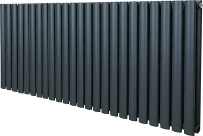 Immagine prodotto di Radiatore tubolare ovale - 600 mm x 1440 mm - grigio antracite