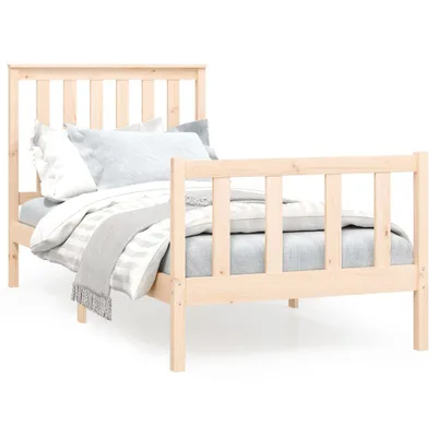 Image de vidaXL Lit en pin massif sans matelas 100x200 cm
