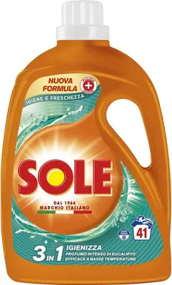 Produktbild von Sole Flüssiges Waschmittel Hygiene und Frische 1845 ml