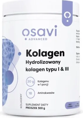Productafbeelding van VoedingssupplementenOsavi Kolagen Hydrolizowany Typu I Iii (300 g) 8400