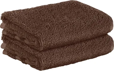 Obrázek produktu pro StickandShine – sada 2 ks prémiových froté ručníků pro hosty, 30 x 50 cm, tmavě hnědé, gramáž 500 g/m², 100 % bavlna