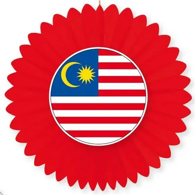 Produktbild von Dekofächer Malaysia, einseitig, 60 cm