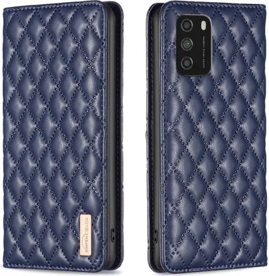 Produktbild von Xiaomi Poco M3 Hülle, Elegant Bookstyle Flip Leder Kartenfächer Schutzhülle mit Ständer für Xiaomi Poco M3 Blau