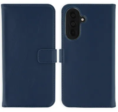 Image de Étui en cuir véritable Selencia pour Samsung Galaxy A37 (5G) - Bleu foncé