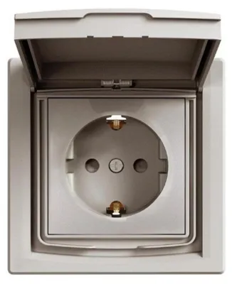 Obrázek produktu pro Kontakt Schuko S Krytem Ip44 Bronz Asfora
