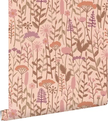 Obrázek produktu pro ESTAhome tapeta polní květiny tmavě růžová 50 x 900 cm