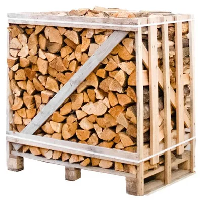 Produktbild von Halbe palette kammergetrocknetes gespalten Erle Brennholz 25cm