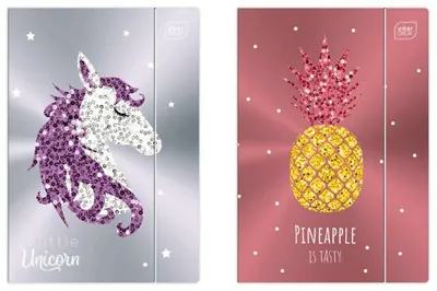 Image de Classeur à élastiques Interdruk A4+ métallique brillant