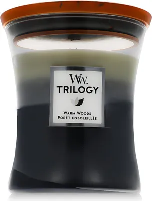 Obrázek produktu pro WoodWick Trilogy Medium Hourglass Candles vonná svíčka Warm Woods 275 g