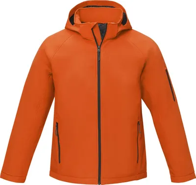 Productafbeelding van Elevate Essentials - "Notus" softshell jas, gevoerd, voor heren, model PF4206 (3XL) (Oranje)