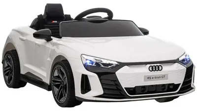 Productafbeelding van Elektrische kinderauto met afstandsbediening - Kinderauto | Kleur: Wit | Afmetingen: 58x103x41 cm