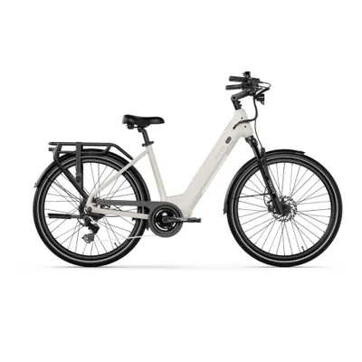 Produktbild von QREATE City Pro – E-Bike – Niedriger Einstieg – 27.5 Zoll – 250W-Motor – 8 Gänge – 100 km Reichweite – Hydraulische Scheibenbremsen – Grau