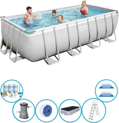 Zdjęcie produktu dla Bestway - Pool Power Steel - Akcesoria w zestawie - 488x244x122 cm