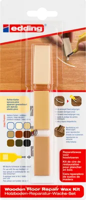 Produktbild von Edding 8902 Holzboden-Reparatur-Wachs-Set, fichte-kiefer, Holz, Repairing wax, Beige, fichte-kiefer, Sichtverpackung