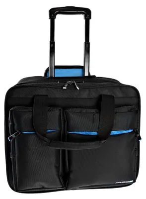 Produktbild von Business Trolley blue line mit 15,6 Zoll Laptopfach, 33 Liter, Handgepäck Koffer in schwarz