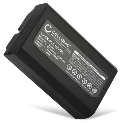Image de CELLONIC 1x Batterie pour Appareil photo Compatible avec Nikon Coolpix 5000, Coolpix 5700, Coolpix 4500, EN-EL1 - (750mAh, 7.4V)