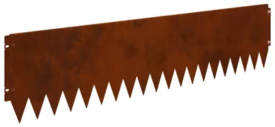 Image de vidaXL Bordure de pelouse, 20 pièces, 103 x 25 cm, acier rouillé