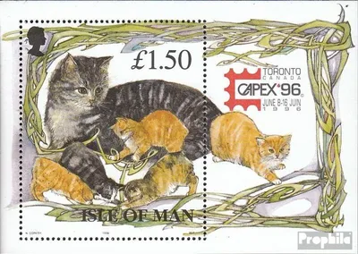 Produktbild von Briefmarken GB - Isle of Man 1996 Mi Block25I (kompl.Ausg.) postfrisch Manxkatzen
