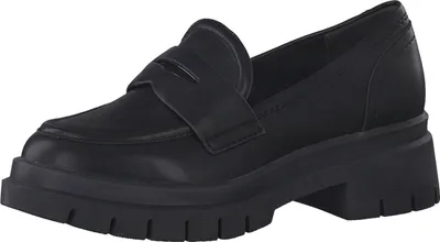 Produktbild von Tamaris Damen Loafer Slipper Profilsohle Blockabsatz 1-24702-29, Größe:40 EU, Farbe:Schwarz