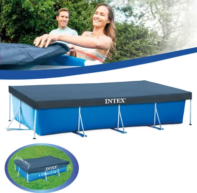 Produktbild von Intex Rectangular Pool Cover - Poolabdeckplane - 300 x 200 cm - Für Rectangular Frame Pool