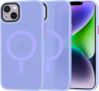 Produktbild von Techsuit HaloFrost Back Cover Hülle mit MagSafe für Apple iPhone 14 Plus - Hell lila
