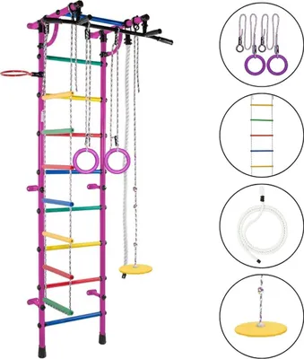 Produktbild von Sprossenwand Gymnastikleiter Gamma Plus - lila, für kinderzimmer