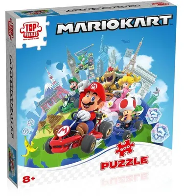 Produktbild von Puzzle – GEWINNZÜGE – Mario Kart um die Welt – 500 Teile – Ab 8 Jahren