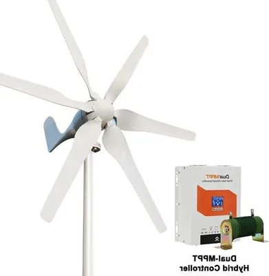 Immagine prodotto di Generatore eolico da 3000W a 12V, con 6 pale, controller MPPT e bassa velocità di avviamento