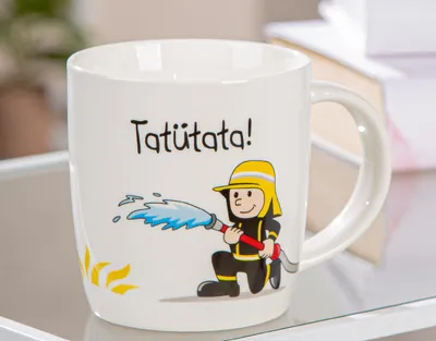 Produktbild von Tasse „Feuerwehrmann Tatütata“ – der heldenhafte Begleiter für jeden Tag!