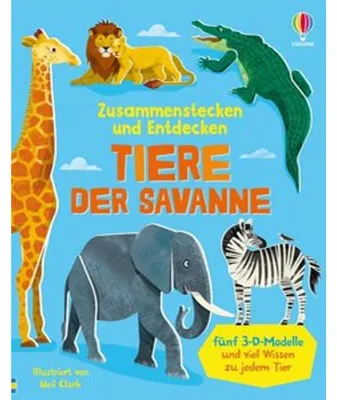 Zdjęcie produktu dla Zusammenstecken und Entdecken: Tiere der Savanne