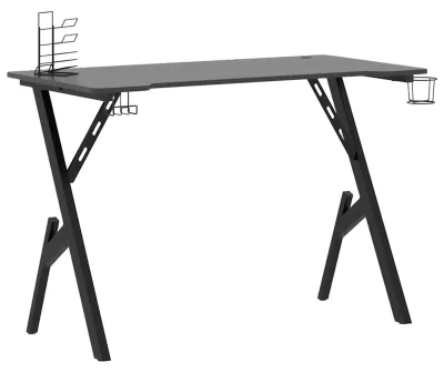 Produktbild von Gaming-Schreibtischorganizer - Schwarz - 110 x 60 x 75 cm - Ergonomisch für Homeoffice und Gamer