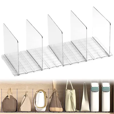 Produktbild von Solidchoice – Set mit 5 Kunststoff-Trennsteinen für Schränke