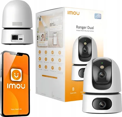 Produktbild von Imou Ranger Dual 8Mp - Drehbare Innenkamera 3Mp/5Mp, Nachtsichtalarm