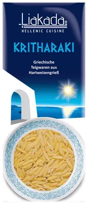 Obrázek produktu pro Kritharaki z Liakady Řecké těstoviny z krupice z tvrdé pšenice 500g