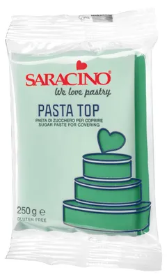 Produktbild von Saracino Pasta Top grün 250g Einschlagmasse Rollfondant verde - glutenfrei