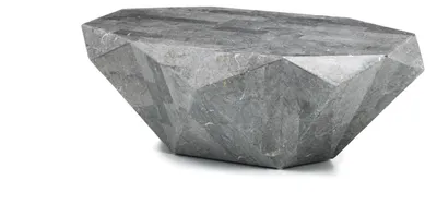 Immagine prodotto di Tavolino da Soggiorno 120x70x40 cm in Pietra Fossile Diamond medium Grigio