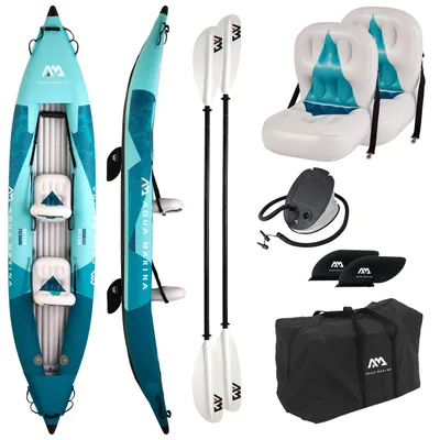 Zdjęcie produktu dla Nadmuchiwany kajak 2-osobowy Aqua Marina BETTA 412 Blue – 412 cm, 180 kg, kompletny zestaw, 2026