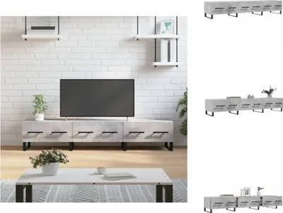 Produktbild von vidaXL TV-Schrank Betongrau 150x36x30 cm Holzwerkstoff -  TV-Möbel