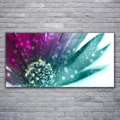 Produktbild von Glasbilder 120x60 Wandbild Druck auf Glas Blume Kunst