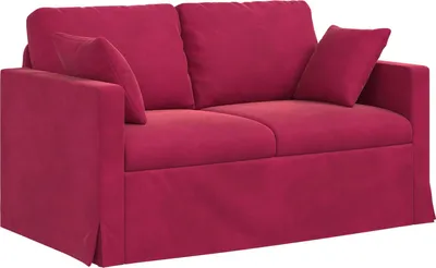 Zdjęcie produktu dla Sofa vidaXL w kolorze bordowym, 138 x 78 x 80 cm, aksamit