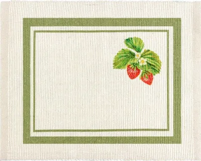 Image de Evans Lichfield - Set de table, fraise pack de 4 RV3380 (46 cm x 36 cm) (Vert)