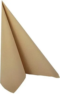 Produktbild von 250 Papstar Servietten ROYAL Collection 1/4-Falz 40 cm x 40 cm sand 82360