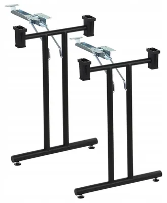 Immagine prodotto di Tavolo pieghevole o struttura per scrivania SC-921, per ufficio, hotel, ristorante, larghezza 48 cm, altezza 72,5 cm, nero
