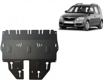 Obrázok produktu pre Oceľový ochranný kryt podvozku pre motor Škoda Roomster